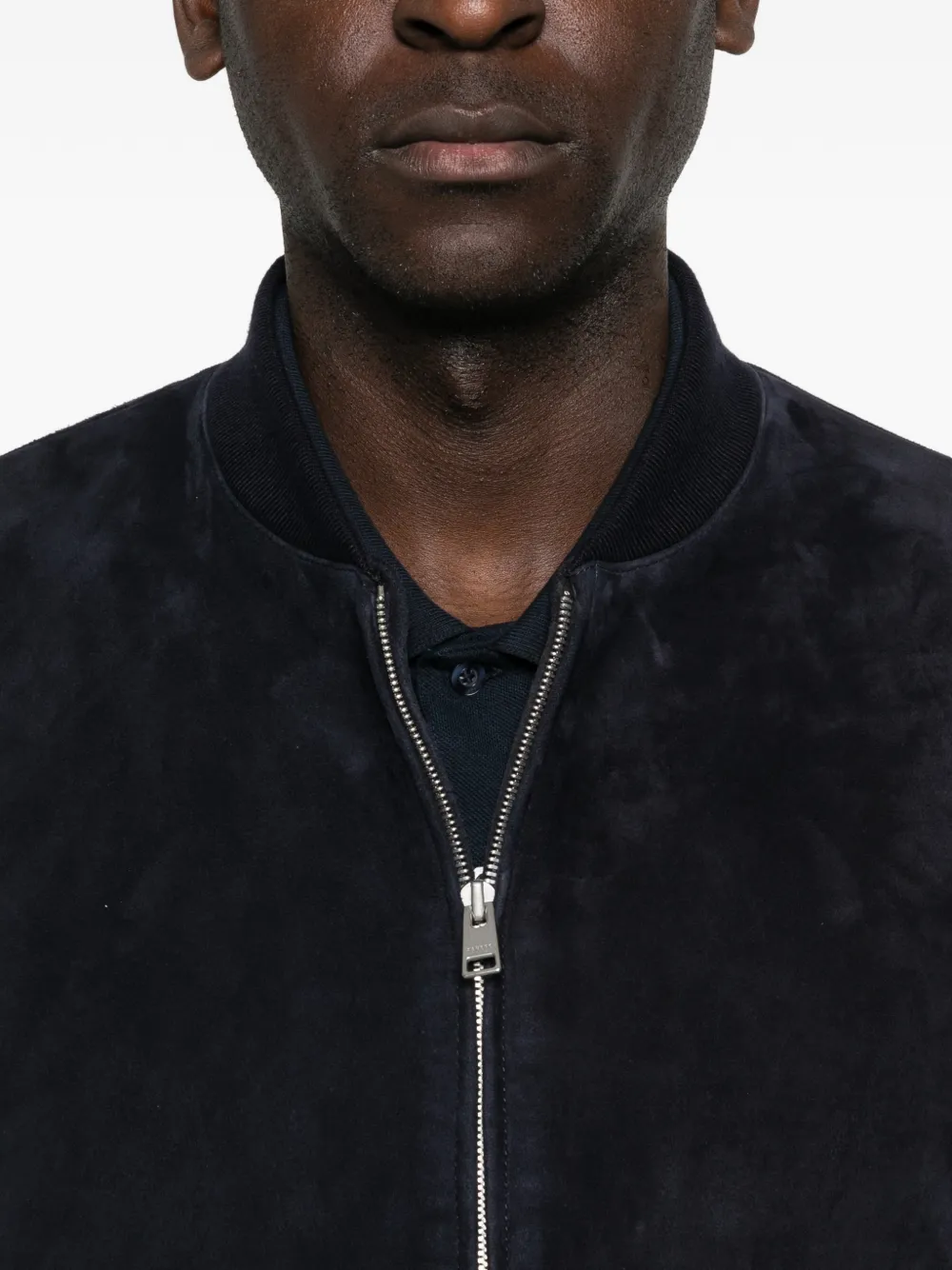 SANDRO Suède jack Blauw