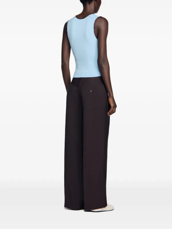 SANDRO クロシェトリム トップ | ブルー | FARFETCH JP