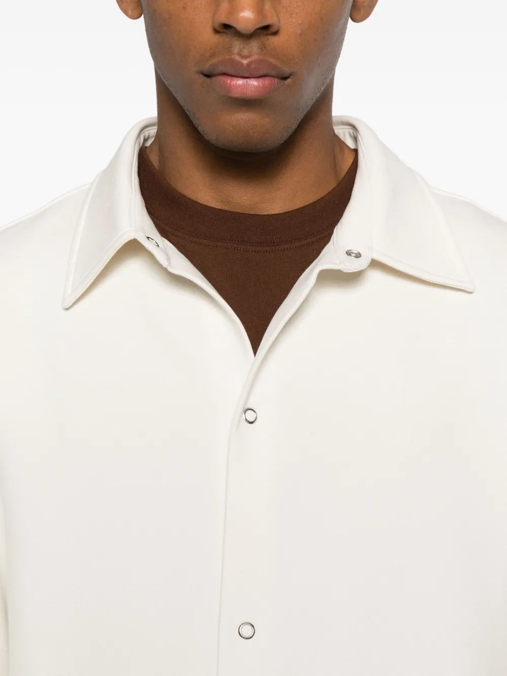 SANDRO Linnen overhemd Beige