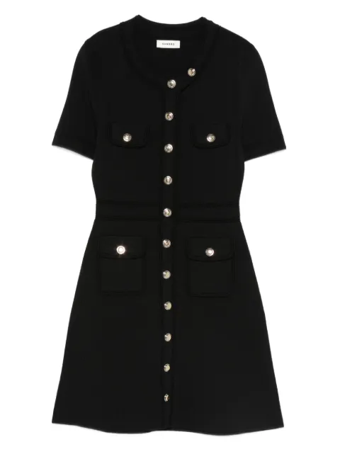 SANDRO button-detail mini dress