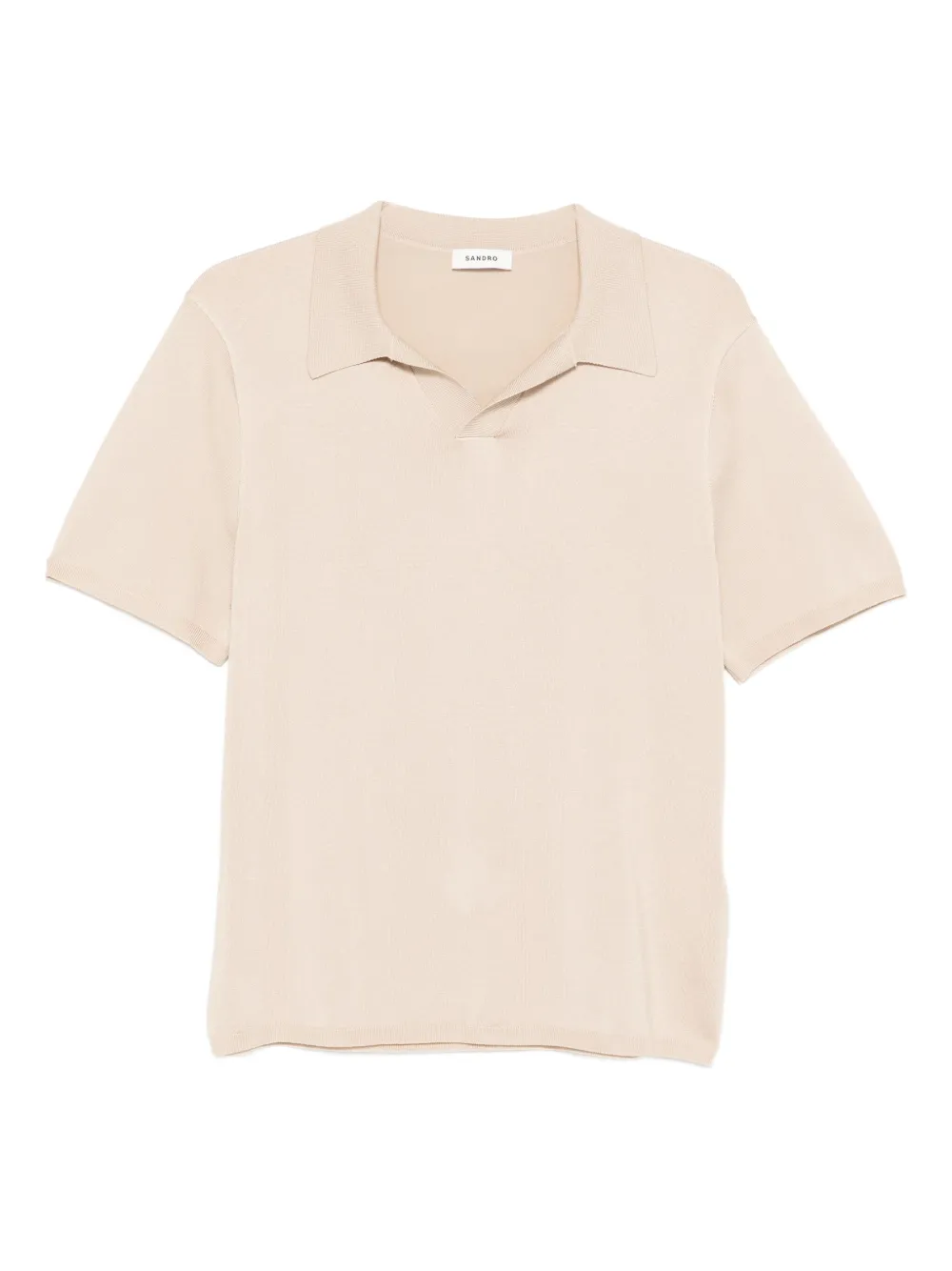 SANDRO playera manga corta con cuello en V | neutro | Image 1