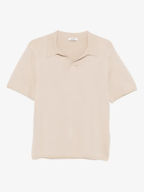 SANDRO short-sleeved V-neck polo shirt