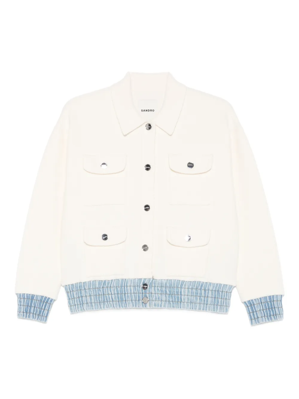 SANDRO long-sleeve cardigan - Neutrals