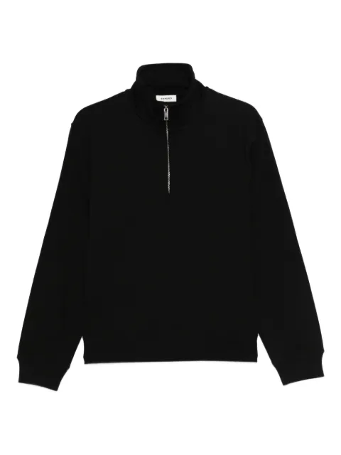 SANDRO zip cotton sweatshirt