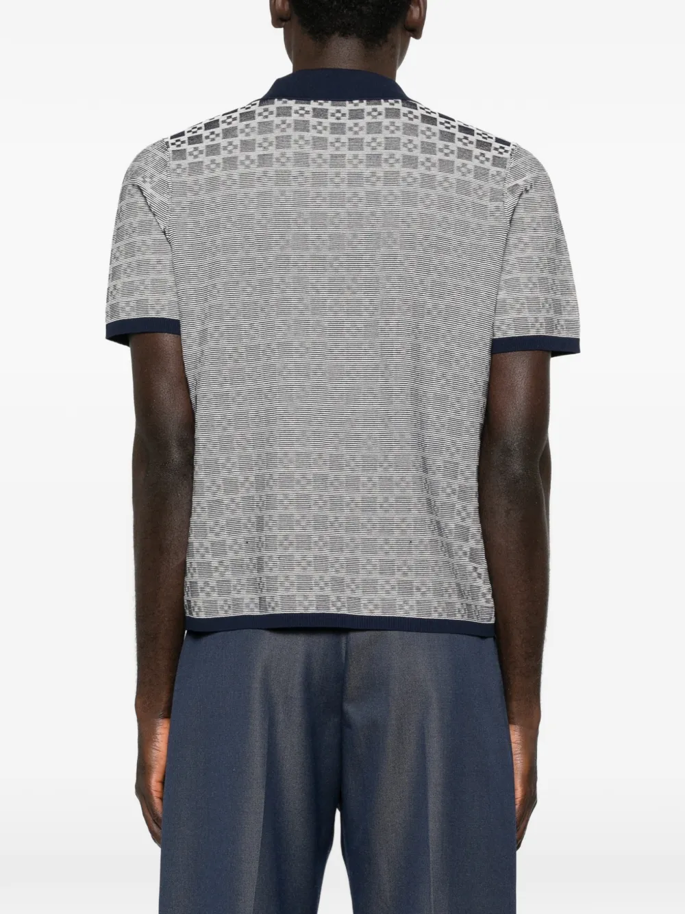 SANDRO Overhemd met patroon en knopen Grijs