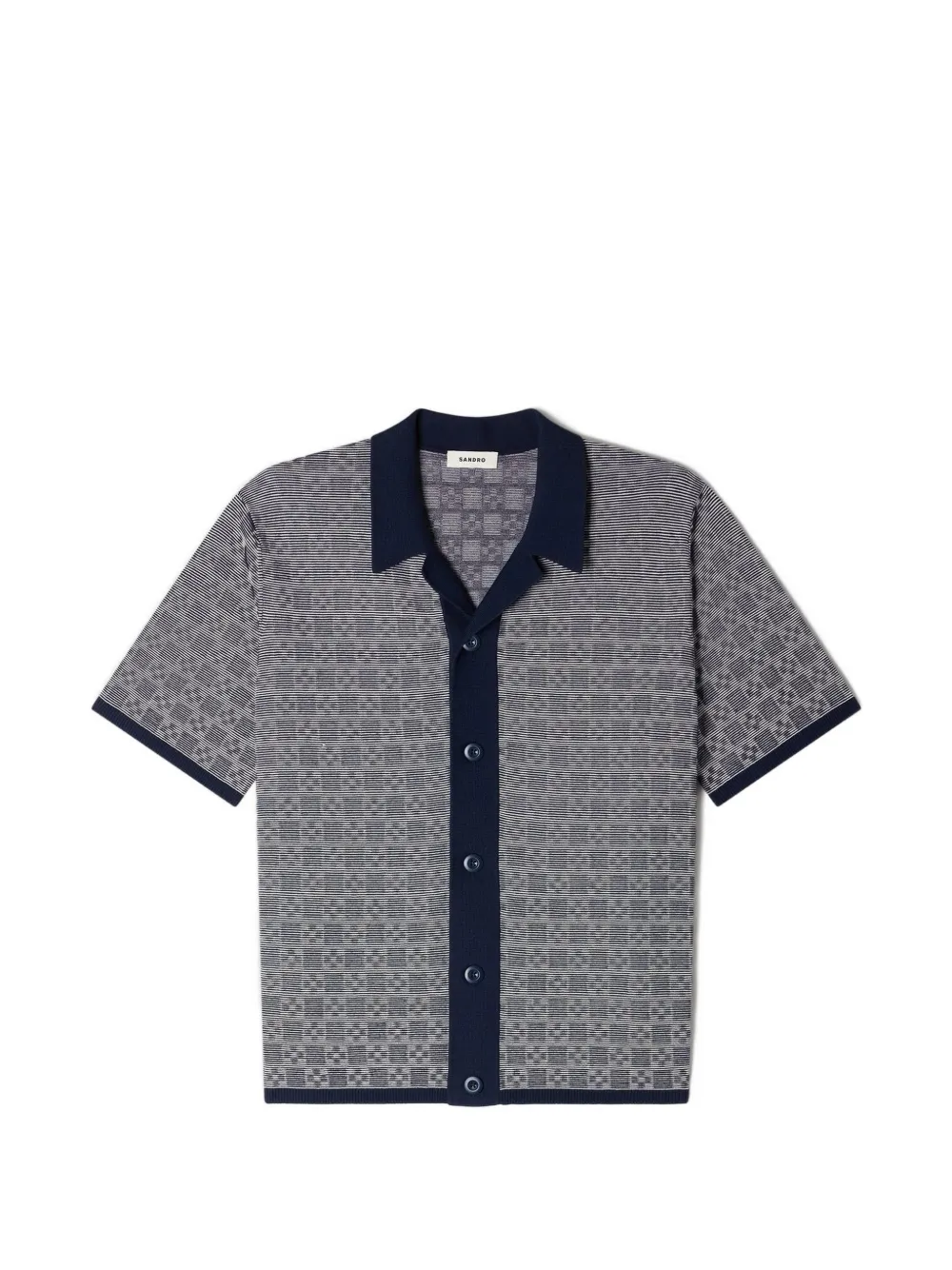 SANDRO Camicia a fantasia - Grigio