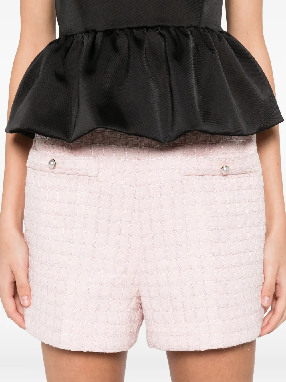 Tweed Sequin Shorts