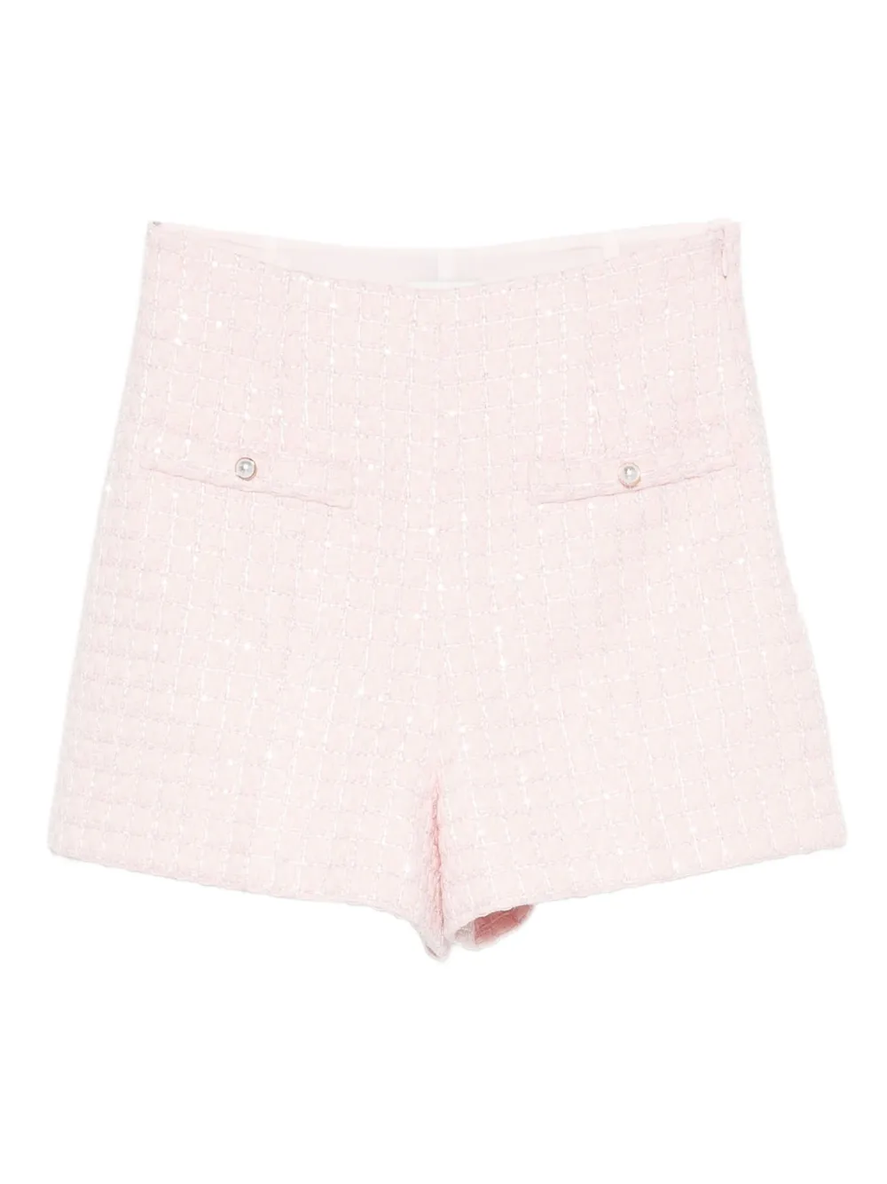 SANDRO tweed sequin shorts | Pink | Image 1
