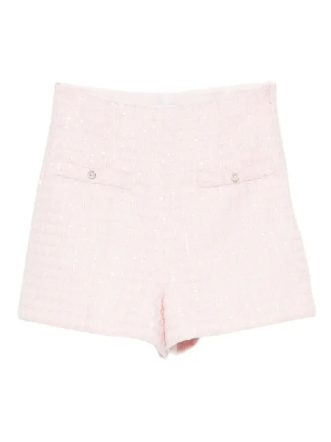 SANDRO tweed sequin shorts