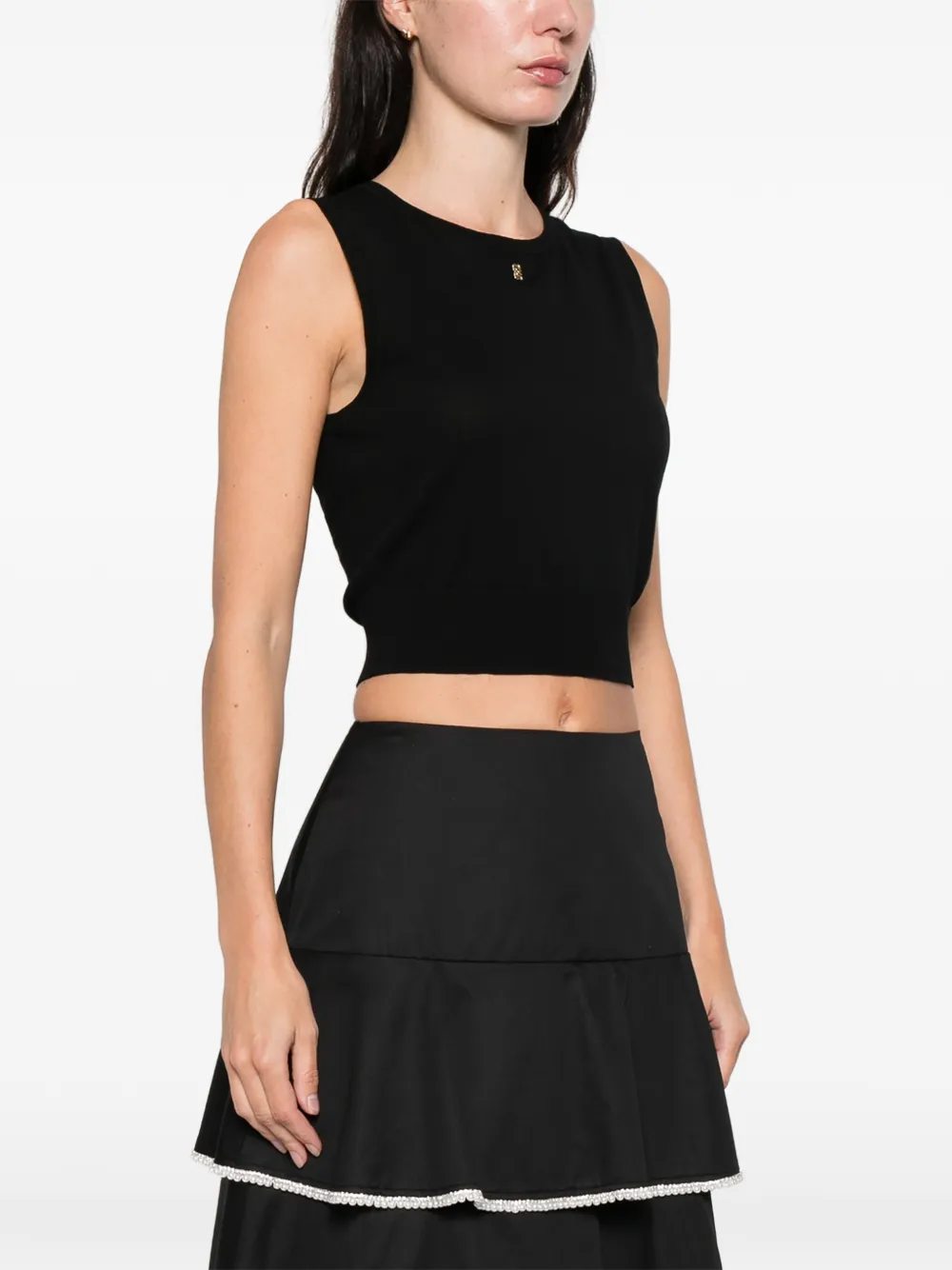  Sandro Sleeveless Round-neck Tank Top - Black 