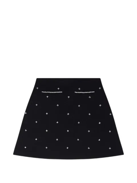 SANDRO falda corta con detalles de strass
