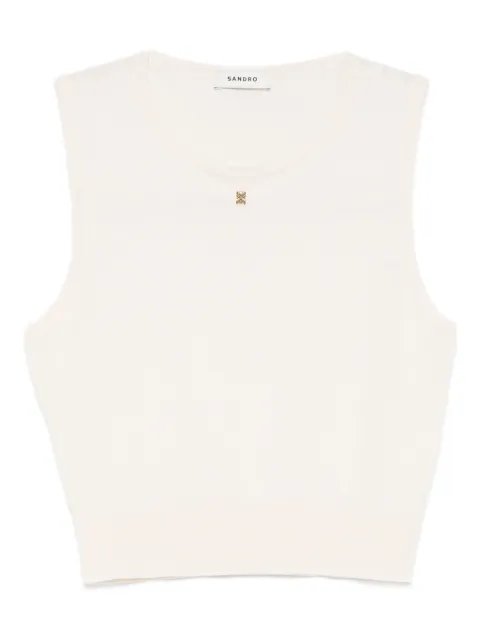 SANDRO camiseta con placa del logo