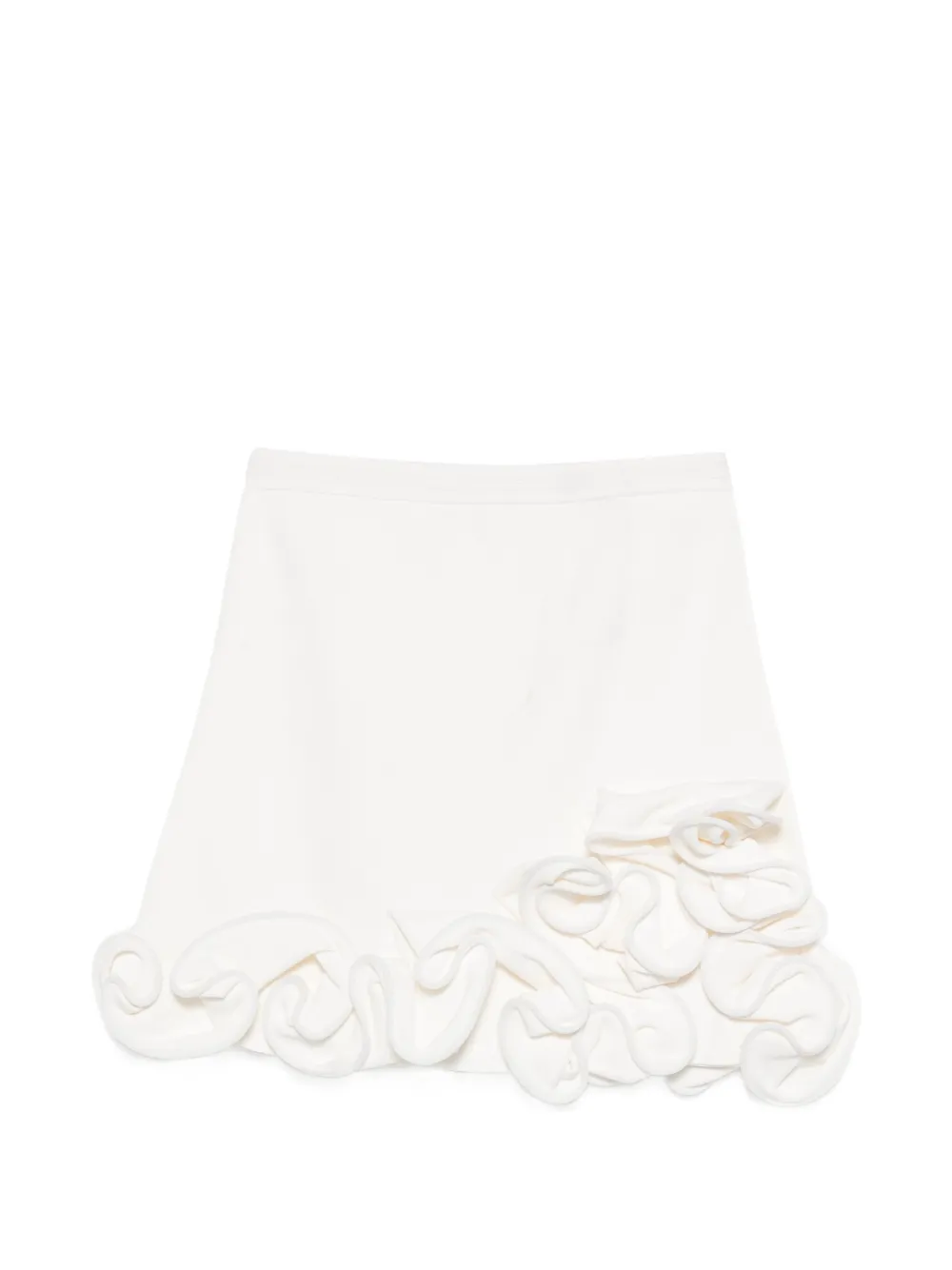 SANDRO Minigonna con ruches - Bianco
