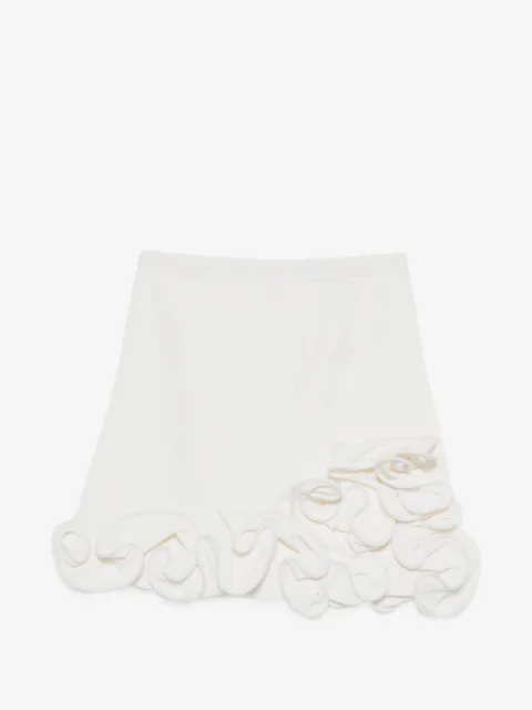 SANDRO mini floral knit skirt