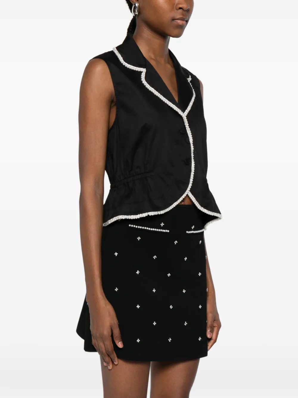  Sandro Sleeveless Shirt - Black 