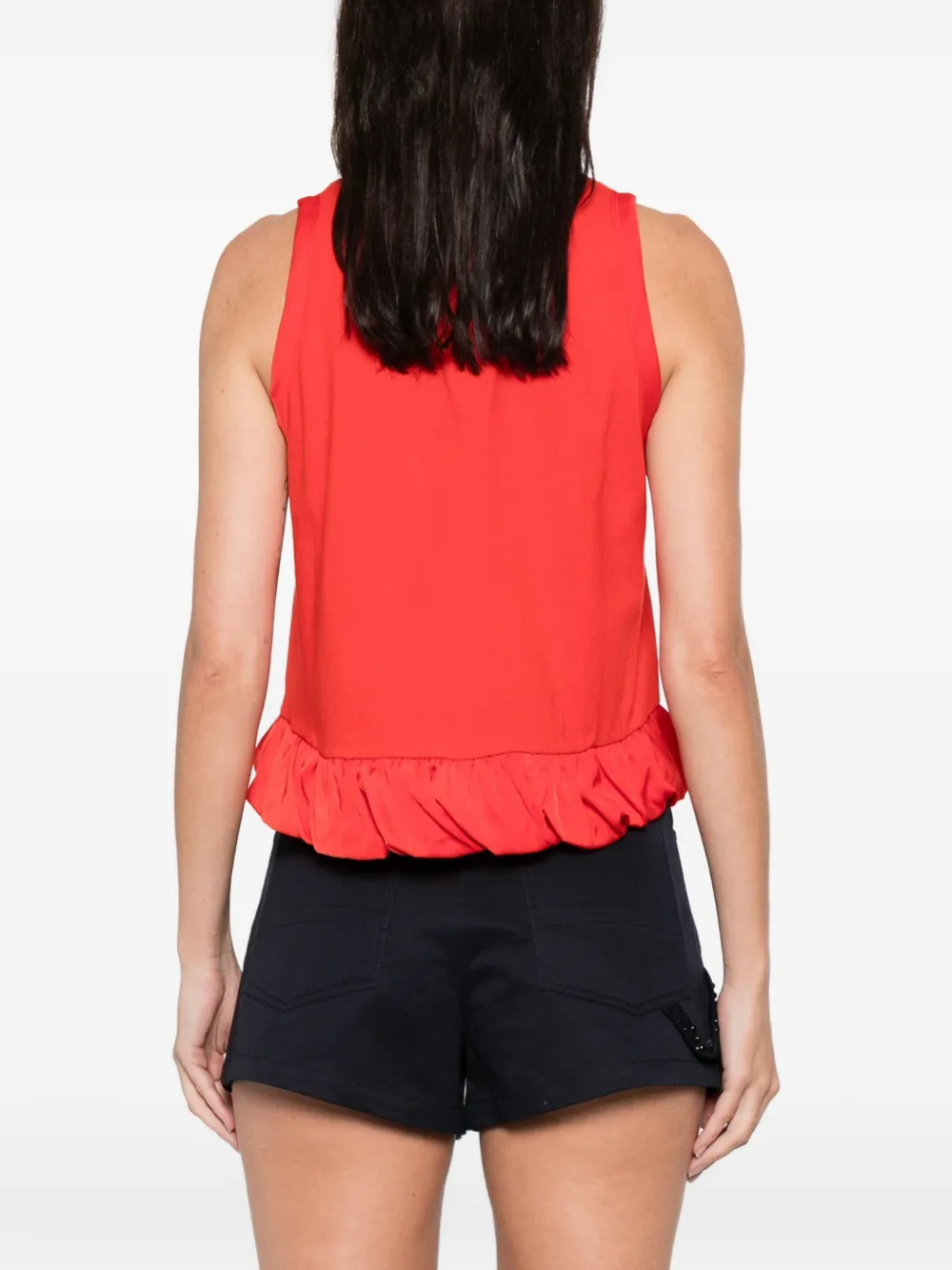 Ruffled Crew Neck Top