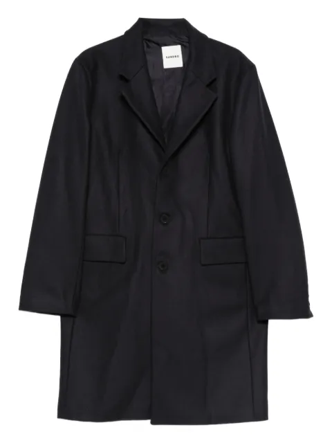 SANDRO pocket long-sleeve coat