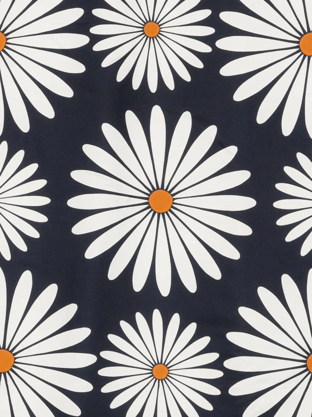 SANDRO Zijden sjaal met madeliefjesprint - Blauw