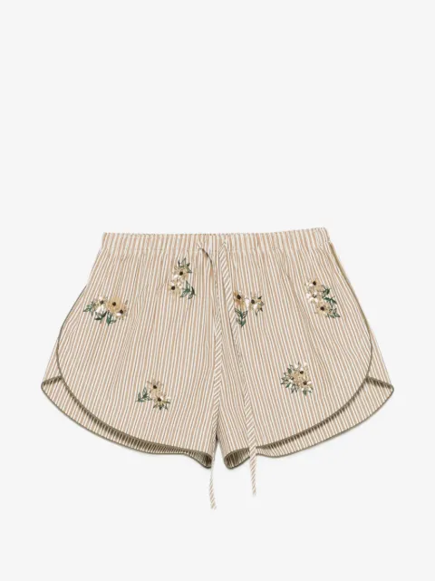 SANDRO bermudas con rayas estampadas