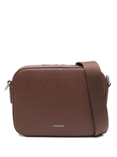 SANDRO zip messenger bag
