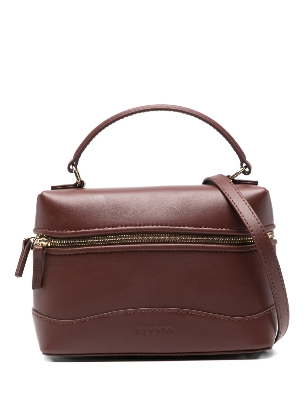 SANDRO Borsa mini con zip - Marrone