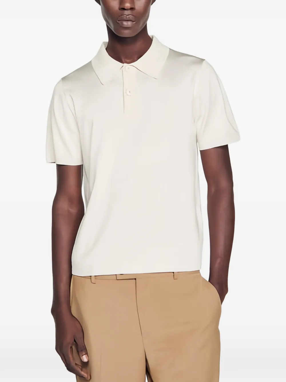 SANDRO Poloshirt met korte mouwen Wit