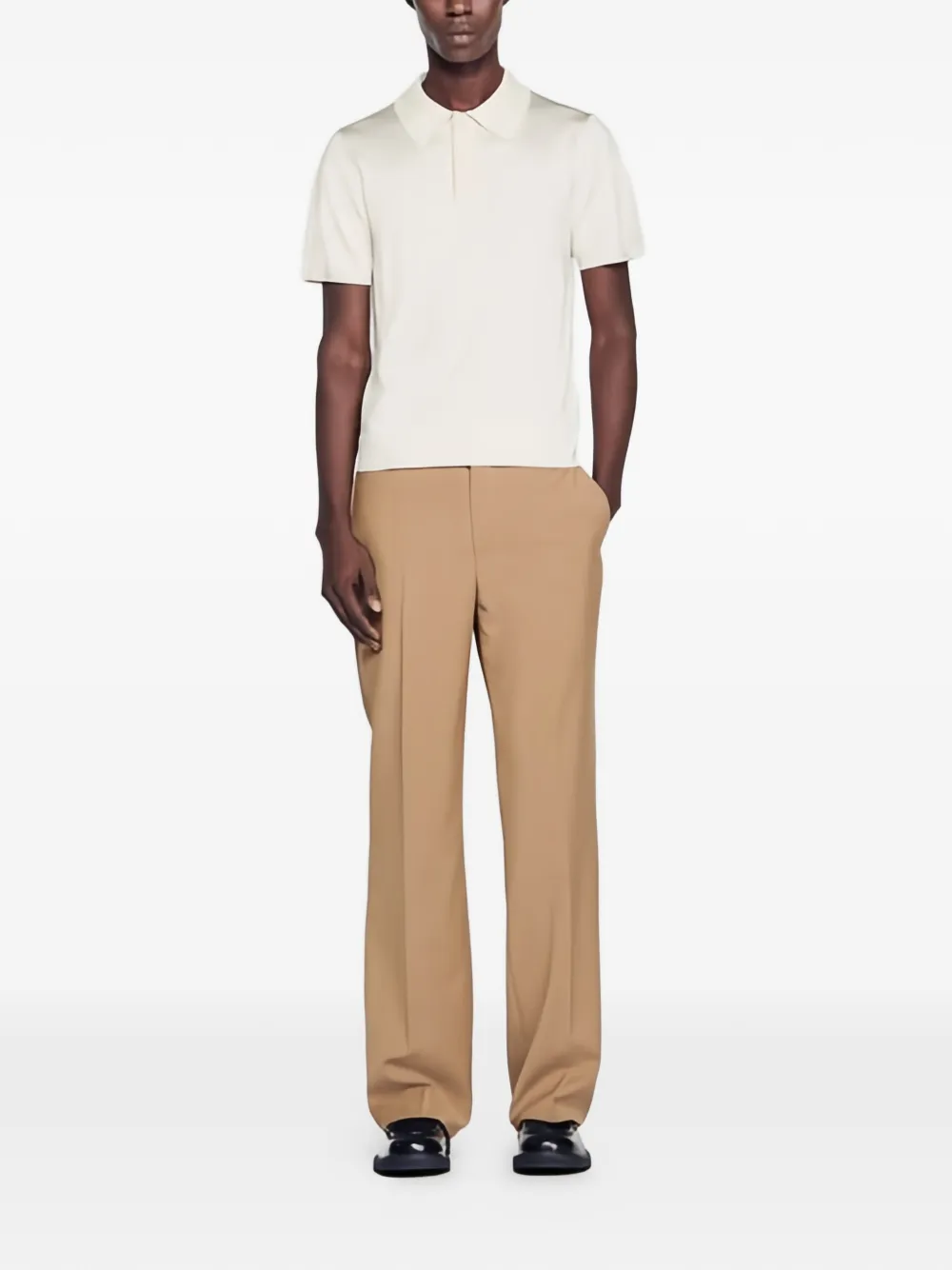 SANDRO Poloshirt met korte mouwen Wit