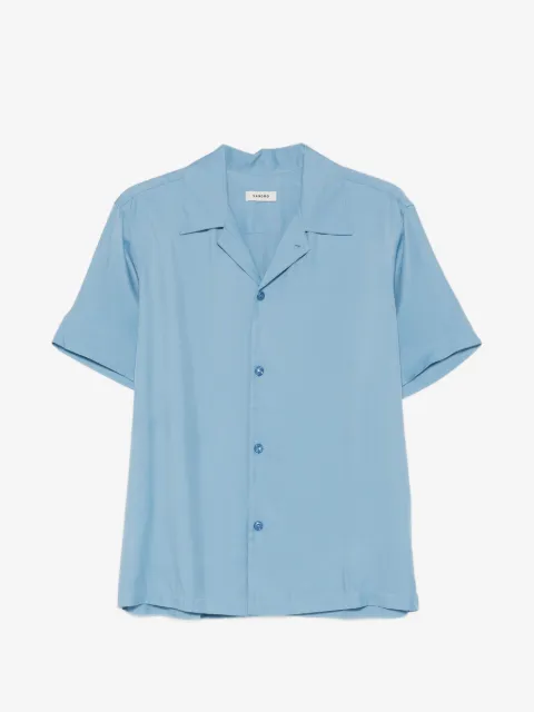 SANDRO loose-fit shark collar shirt