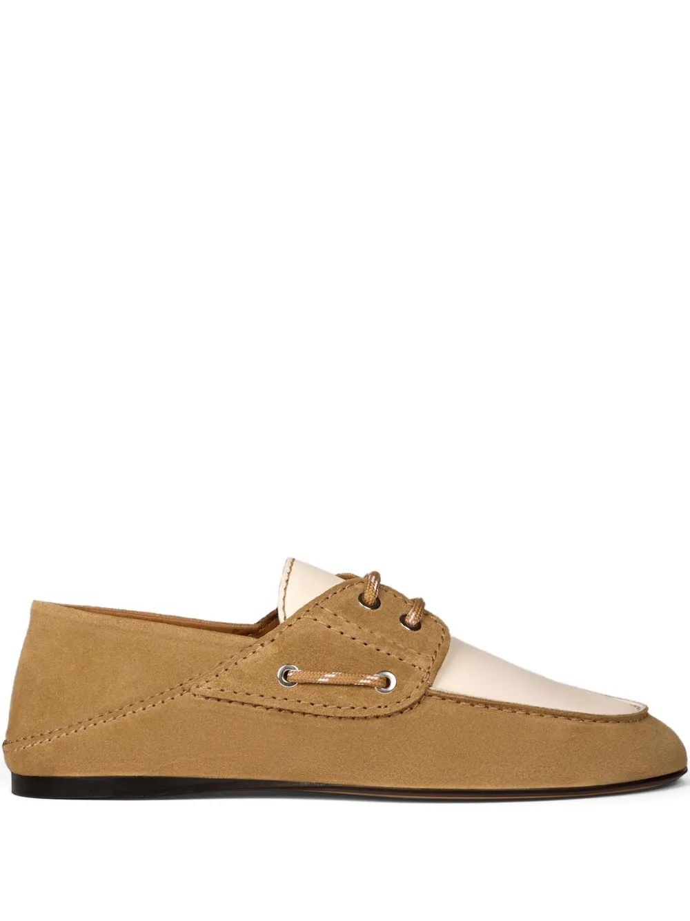 SANDRO two-tone lace-up loafers | Neutrals | Image 1