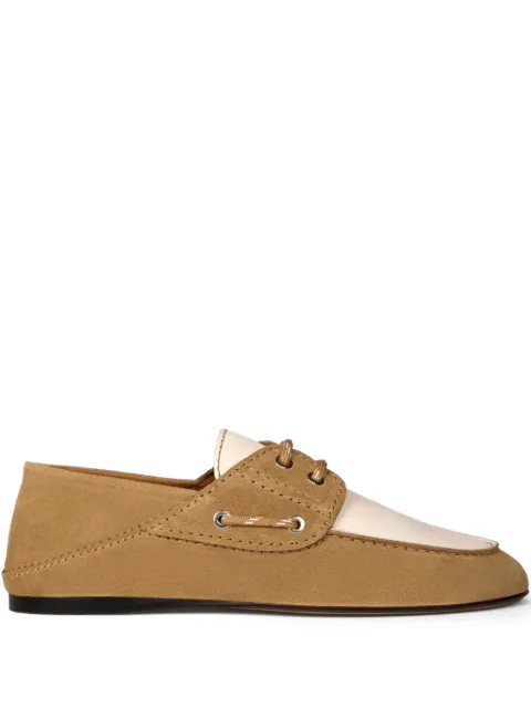 SANDRO two-tone lace-up loafers