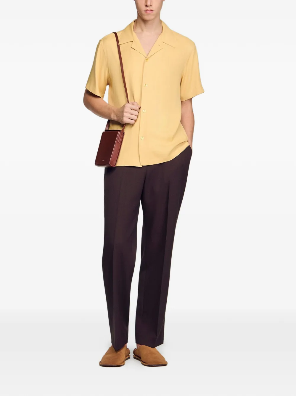  Sandro Camisa Con Botones - Neutro 