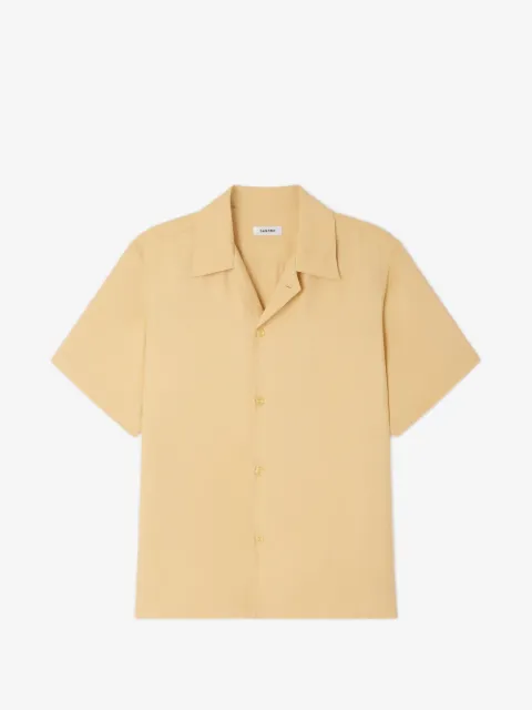SANDRO loose-fit shark collar shirt