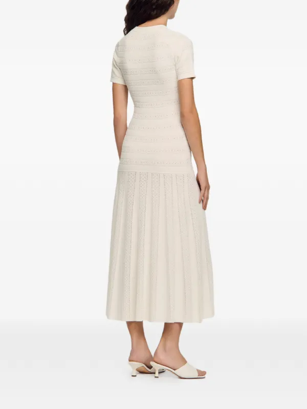 sandro pleated knit dress Sandro Pleated Knit Dress