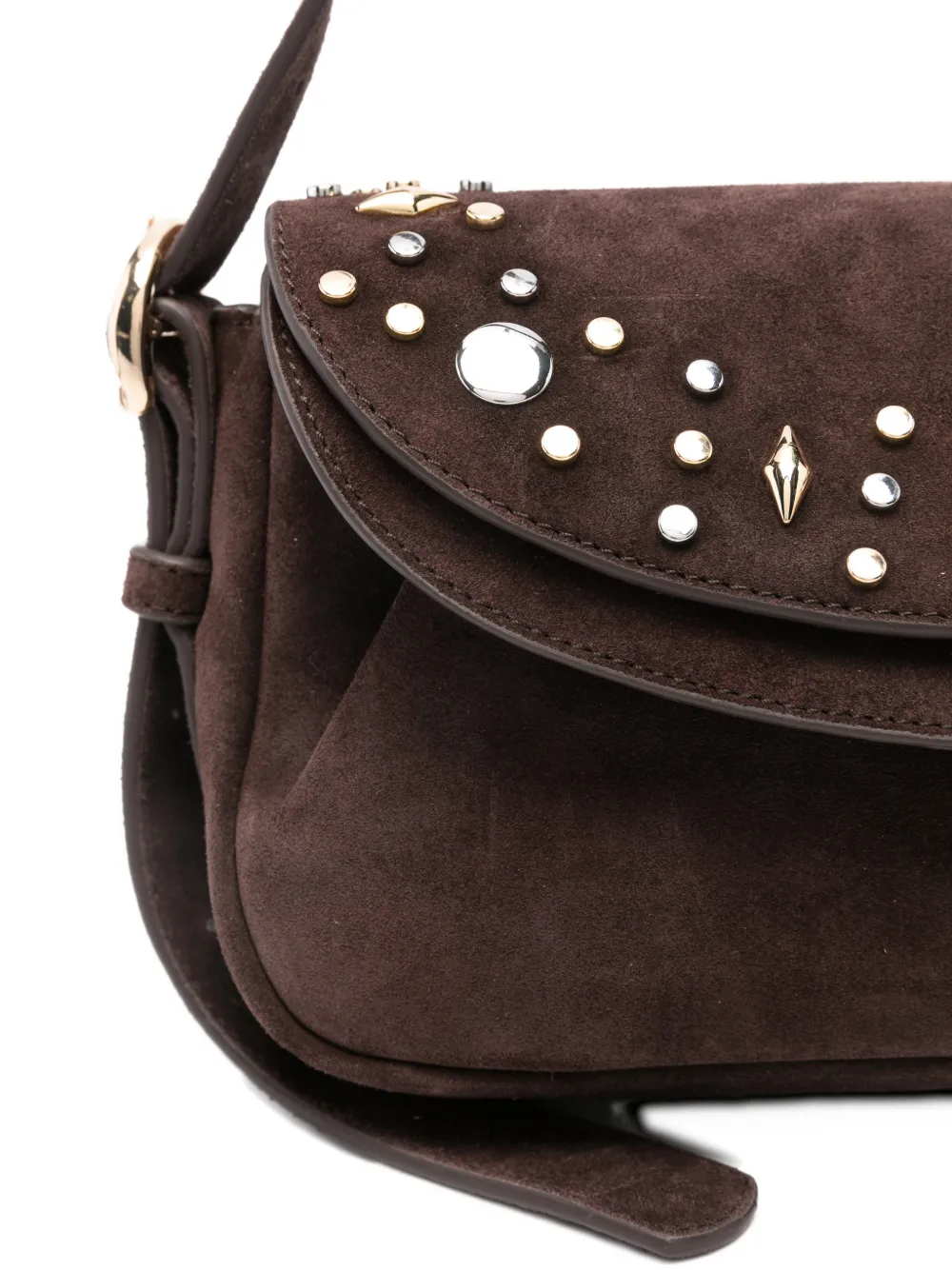Embellishment Flap Shoulder Bag