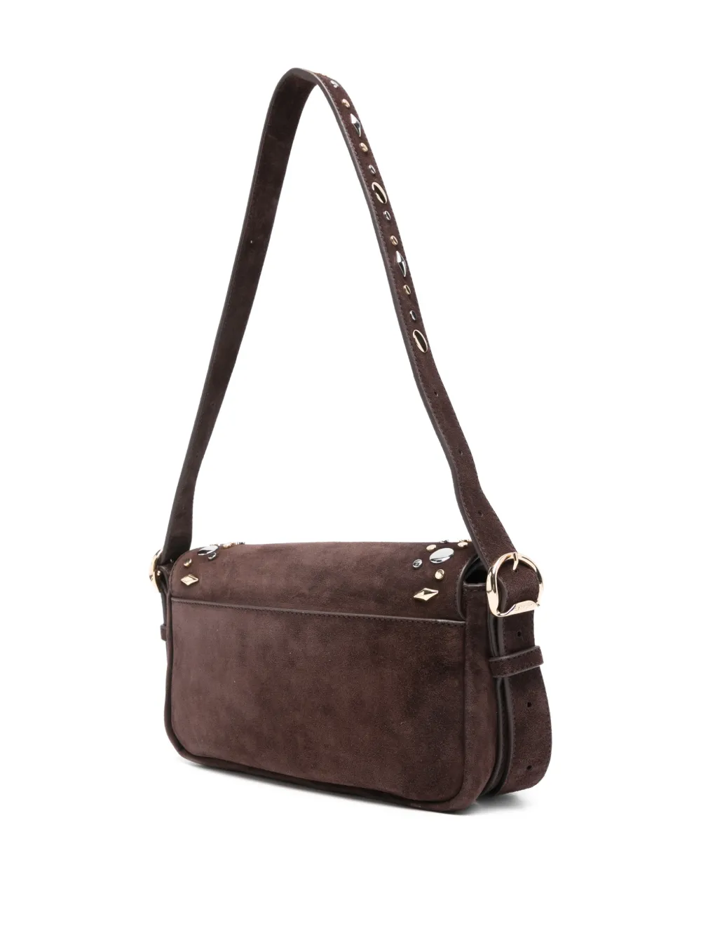 Embellishment Flap Shoulder Bag
