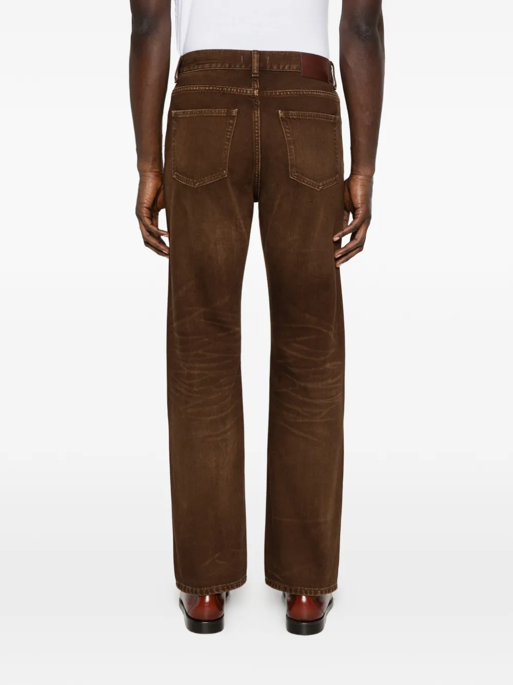 SANDRO Jeans met vijf zakken Bruin