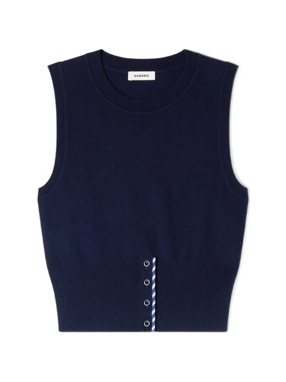 SANDRO Top con bottoni - Blu