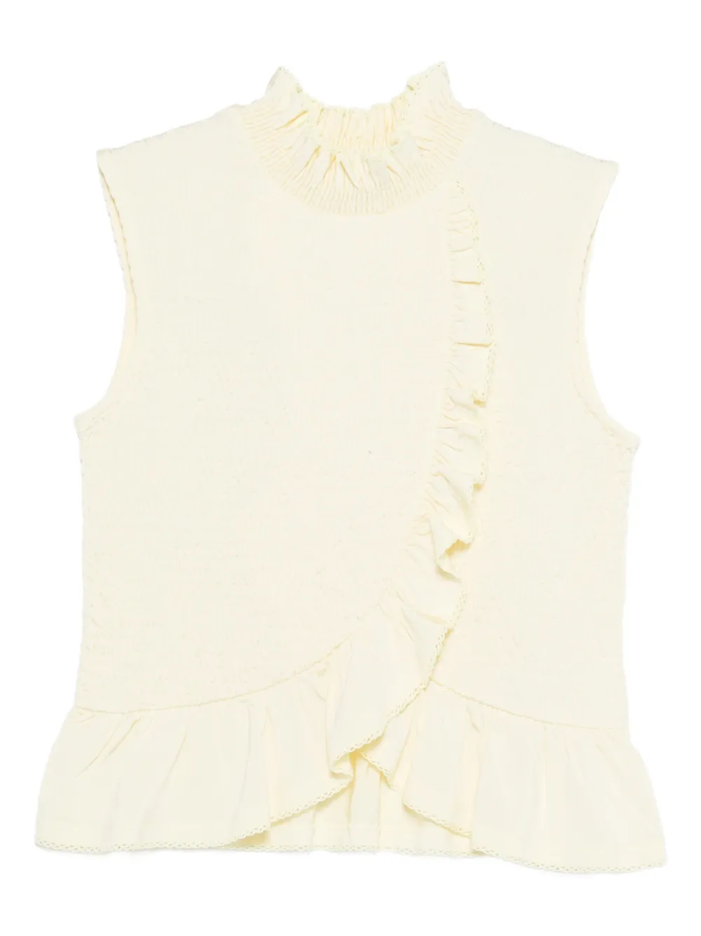 SANDRO Blusa con collo rigido - Giallo