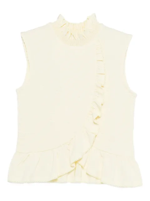 SANDRO mock-neck blouse