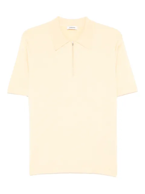 SANDRO playera tipo polo con cierre en el cuello