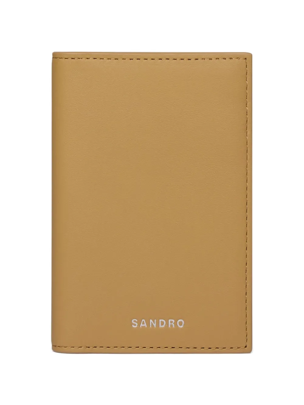 SANDRO leather wallet - Toni neutri