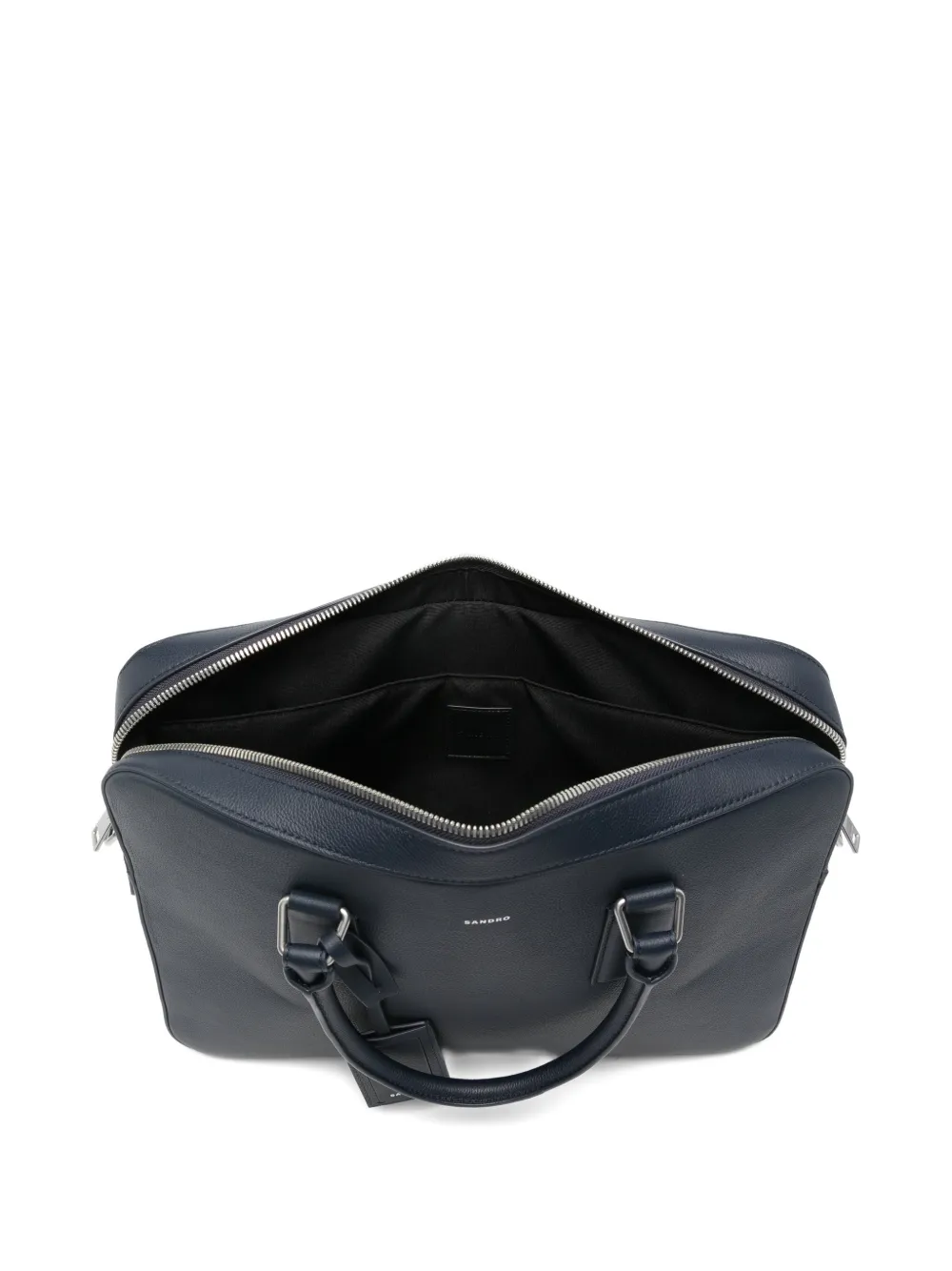 Top-Handle Leather Laptop Bag