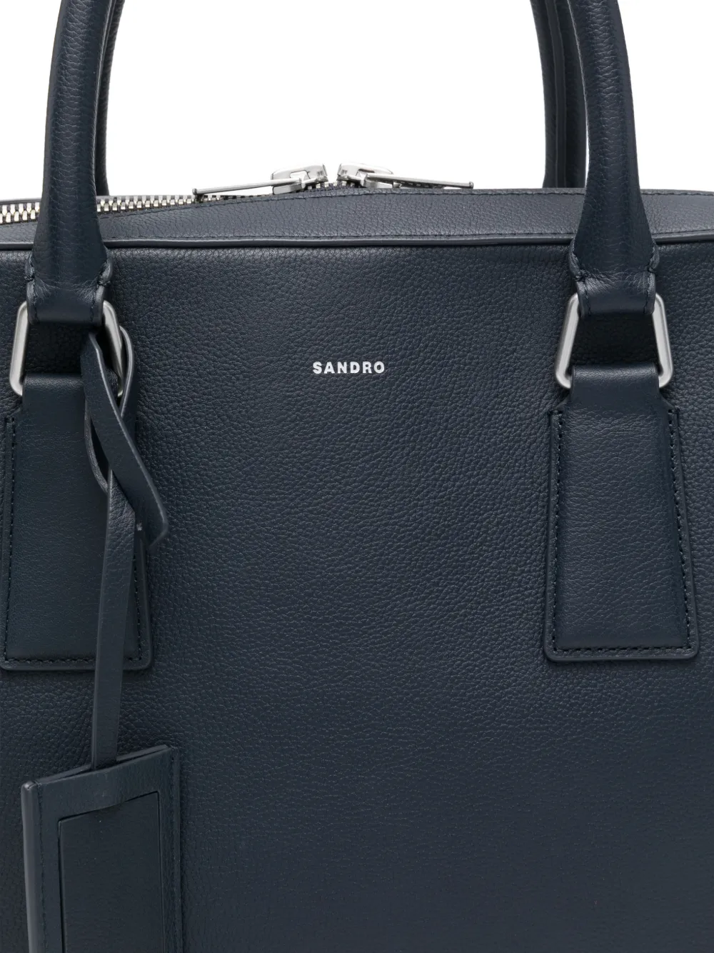Top-Handle Leather Laptop Bag