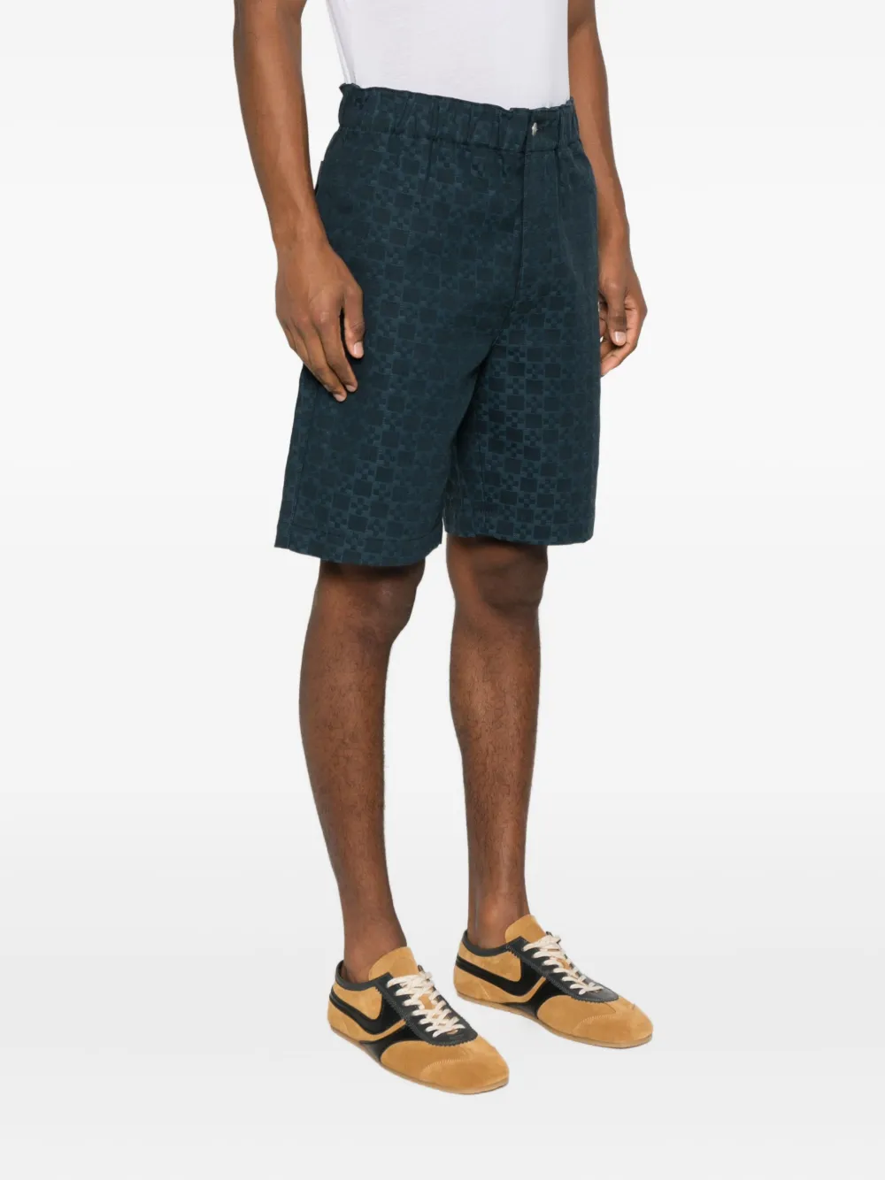  Sandro Square-pattern Short - Blue 