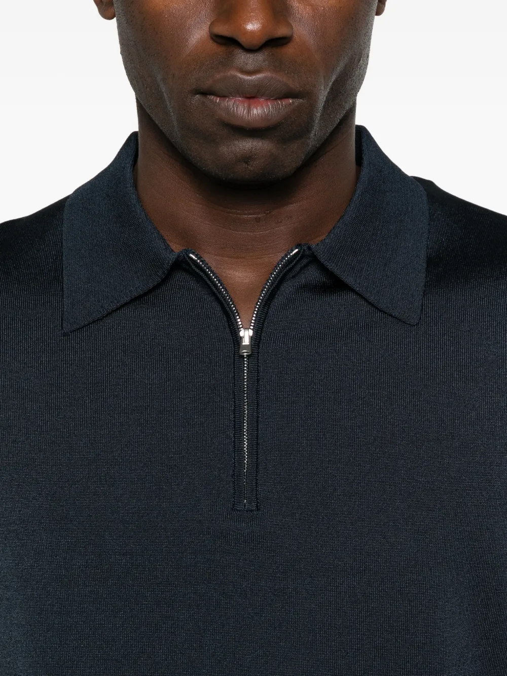 SANDRO Poloshirt met rits Blauw