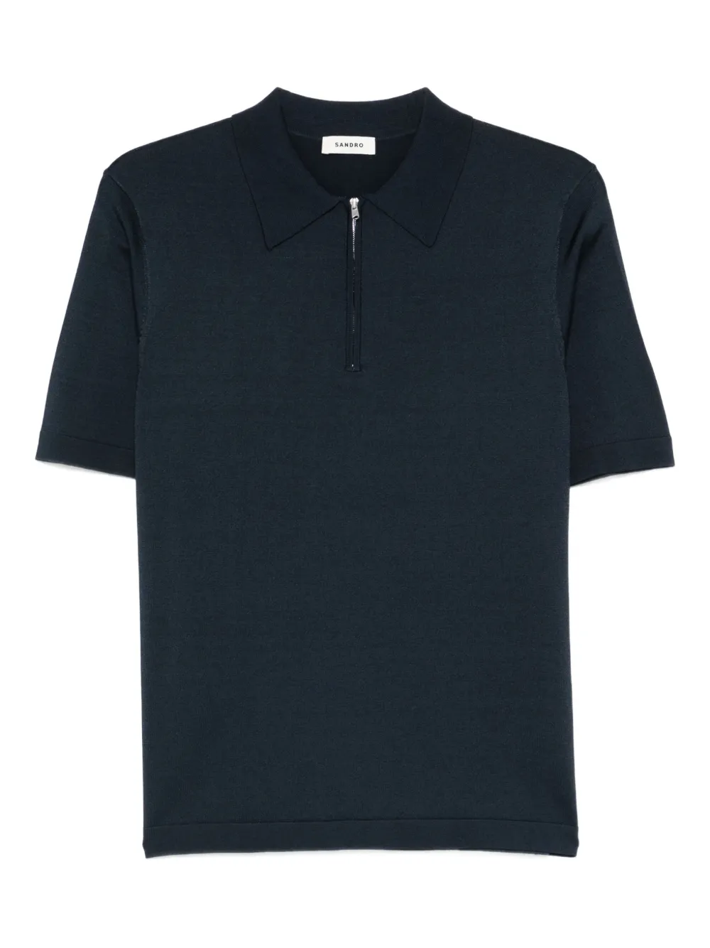 SANDRO Polo con zip - Blu