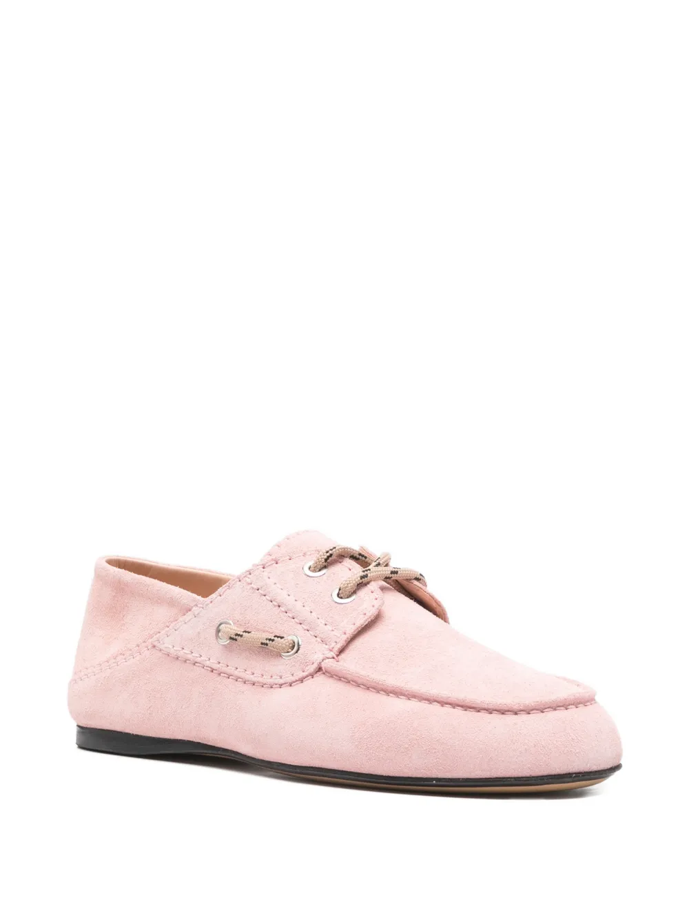SANDRO Leren loafers Roze