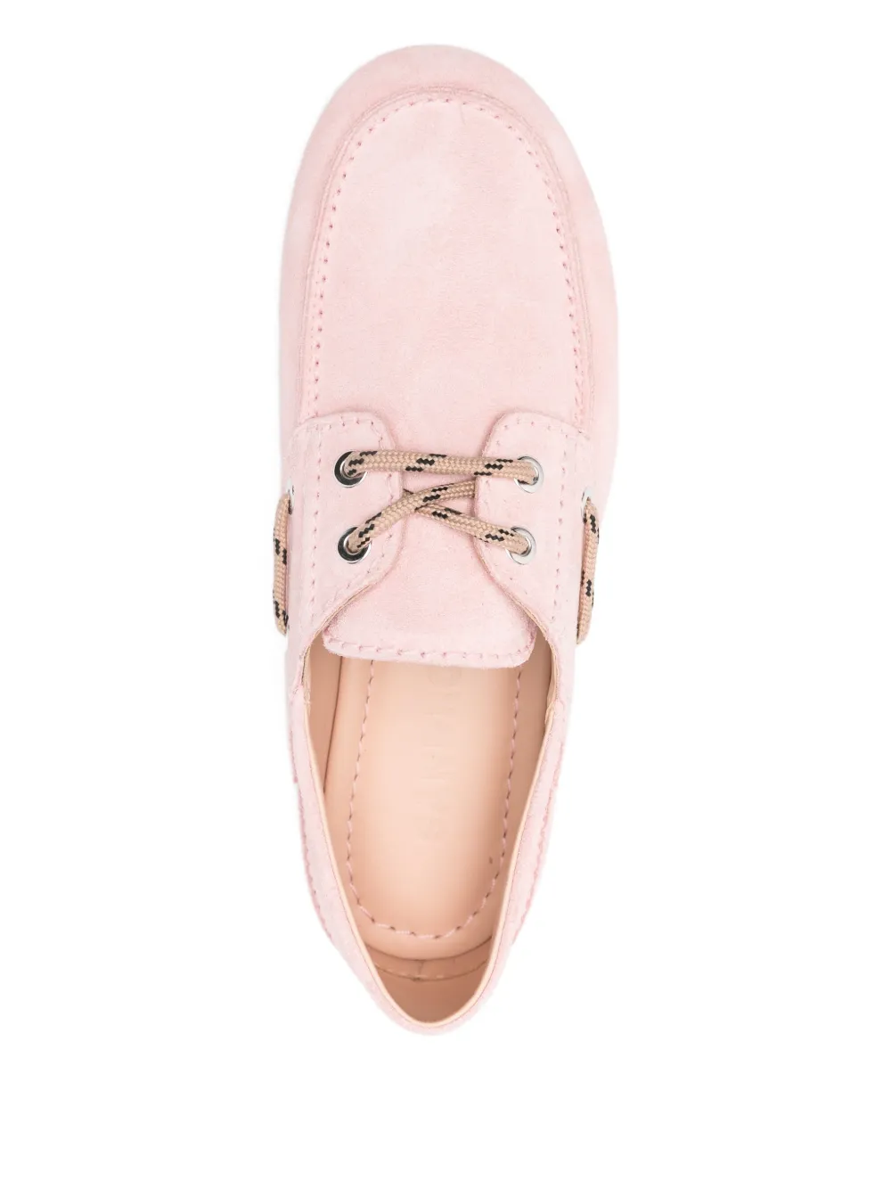 SANDRO Leren loafers Roze
