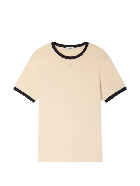 SANDRO contrast-trim T-shirt