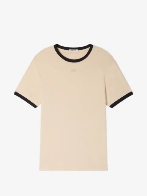 SANDRO two-tone patch T-shirt